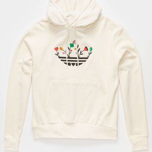 ADIDAS Floral Trefoil Mens Hoodie - Size Medium
